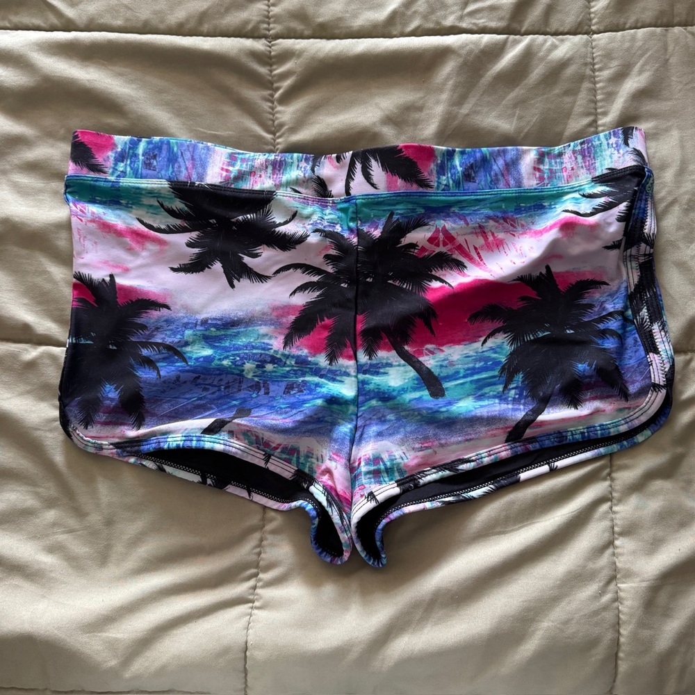 Tropical Print Lane Bryant - Cacique Swim Shorts